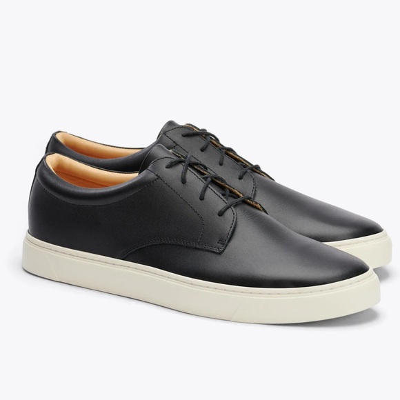 Nisolo everyday sneaker Diego black leather size 10.5 - Picture 1 of 11